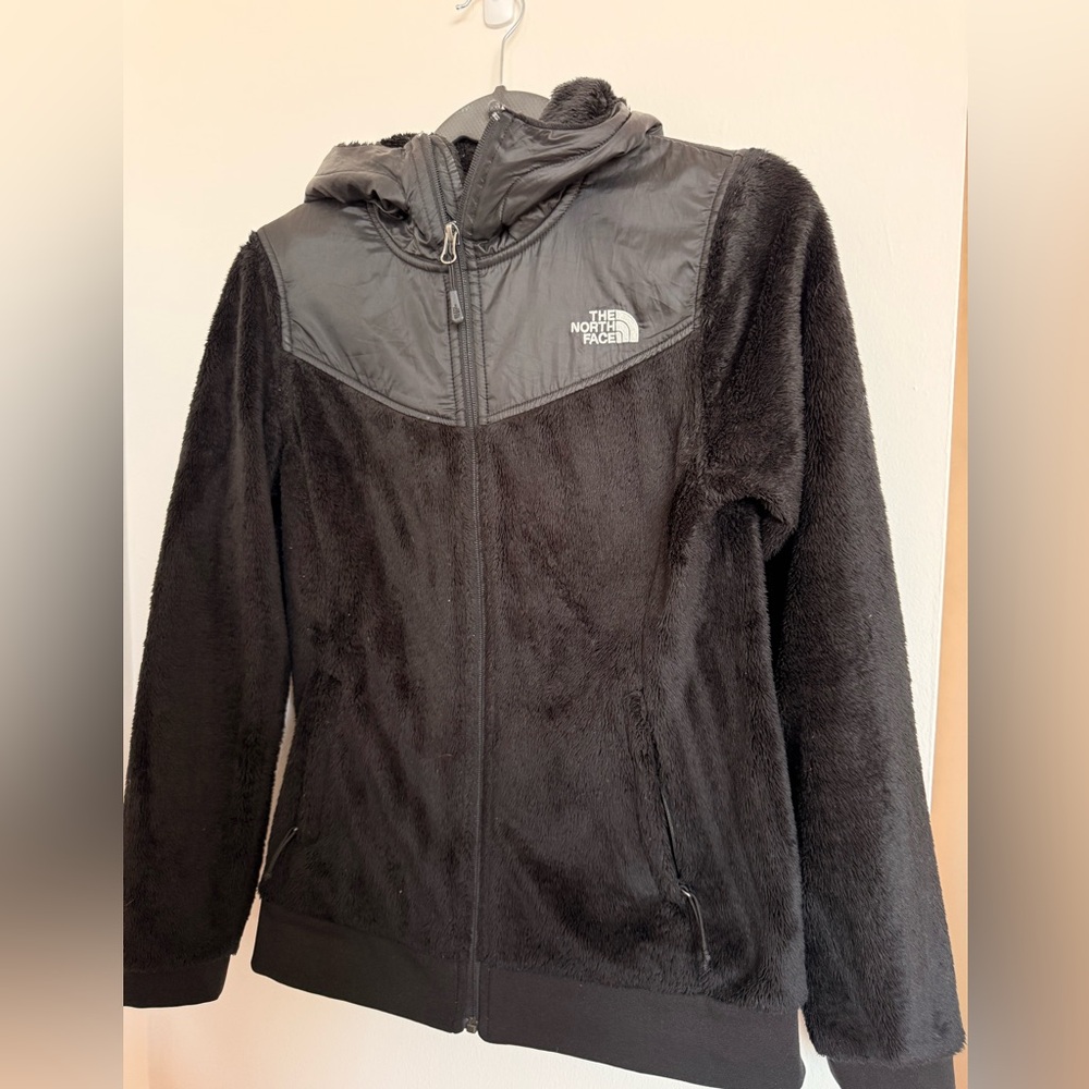 The North Face Black Hooded Plush Fleece Jacket